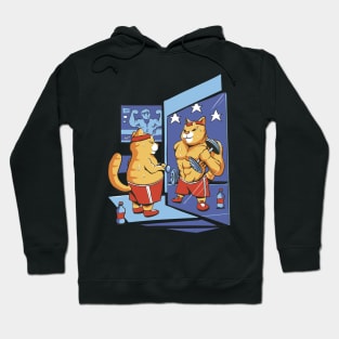 Workout cat Hoodie